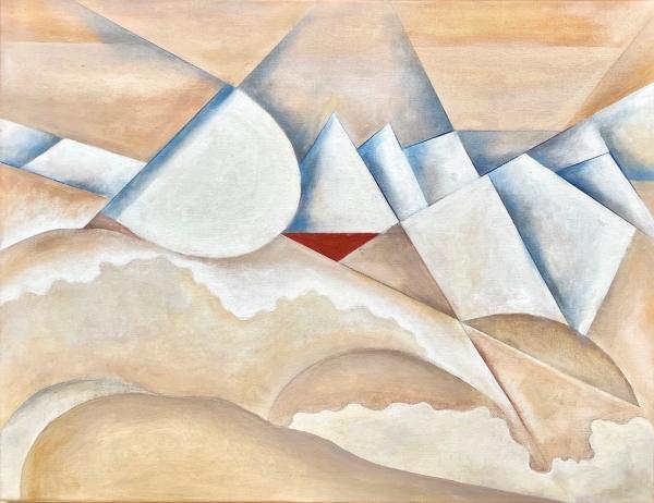  Gabriele Meroni – Cave di marmo Carrara, 2023, olio su tela